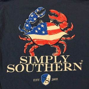 Simply Southern long sleeve patriotic tee